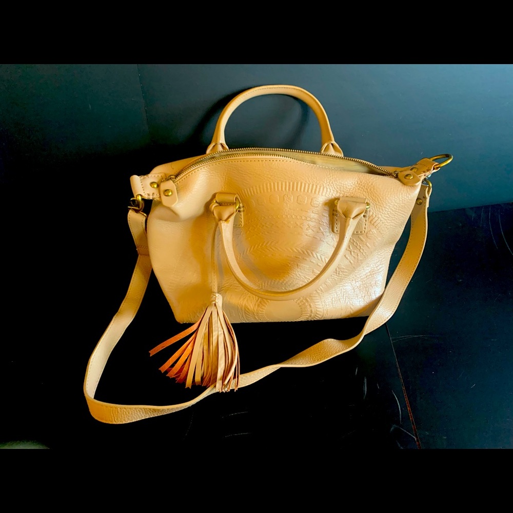 Nude Isabela Fiore leather zipper crossbody purse